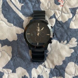 Men’s Black Fossil watch
